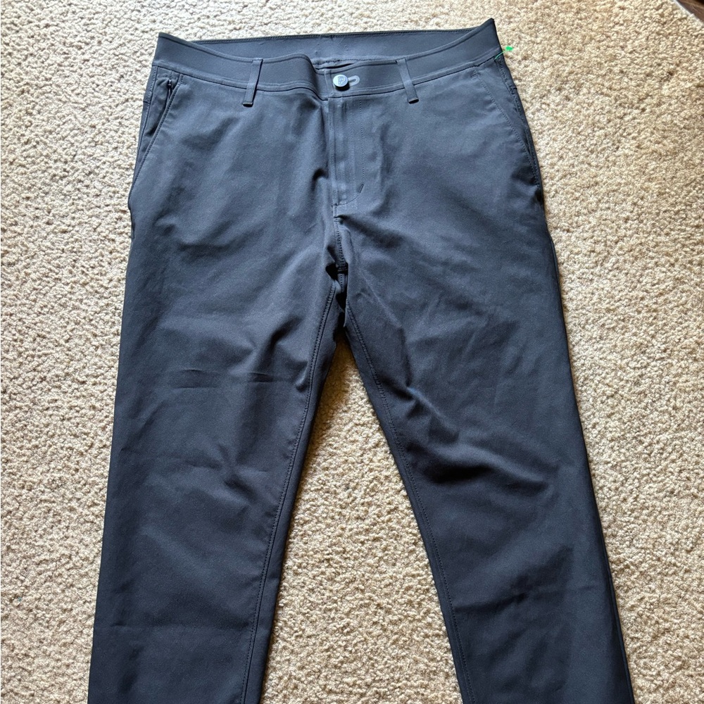 Public Rec 28 x28 Black Workday 5 Pocket Tapered Slim Mens Dress Pants